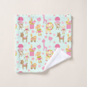 Cute Pattern avec Whimsical Animals & Toys (Gant de toilette)