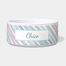 Cute Pattern Colorful Stripes Pink Blue Monogram