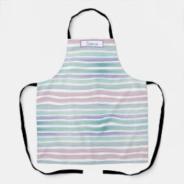 Cute Pattern Colorful Stripes Pink Blue Schort