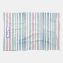 Cute Pattern Colorful Stripes Pink Blue Theedoek
