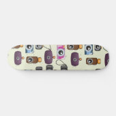 Cute Pattern of Cameras Skateboard (Horizontaal)