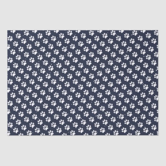 Cute Paw Prins Sneeuwblauw Kerstdag Tissuepapier (Voorkant)