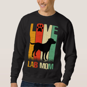 Cute Paw Print Labrador Retriever Lab Dog Dad mama Trui