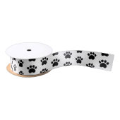 Cute Paw Print Pattern Gift Wrapping Ribbon Lint (Spoel)