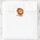 Cute Peaceful Cartoon Lion Sticker (Tas)