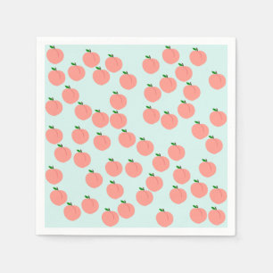 Cute Peach Paper Napkins Servet