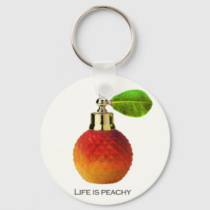 Cute Peach Pefrume "Life is Peachy"-Sleutelhanger Sleutelhanger
