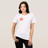 Cute Peach Tri-Blend Shirt (Voorkant volledig)