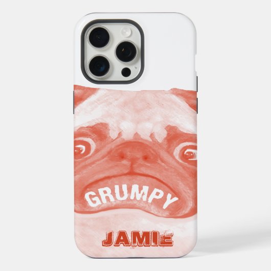 Cute Peachy Grumpy Puggy (Verso)