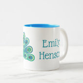 Cute Peacock Mug personnalisé (Devant droit)