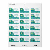 Cute Peacock Return Address Labels (Full Sheet)