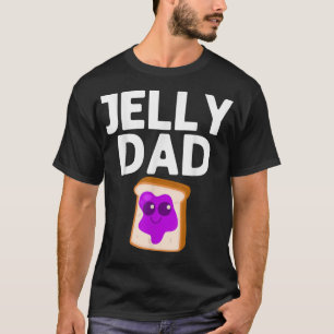 Cute Peanut Butter en Jelly Art Dad Mannen die ove T-shirt