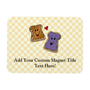 Cute Peanut Butter en Jelly Best Friends Magneet