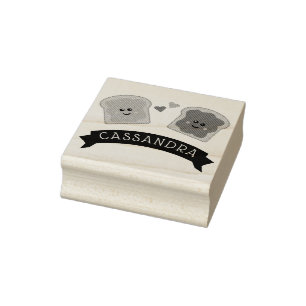 Cute Peanut Butter en Jelly Rubberstempel