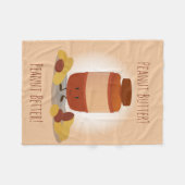 Cute Peanut Butter Jar | Fleece Blanket (Voorkant (Horizontaal))