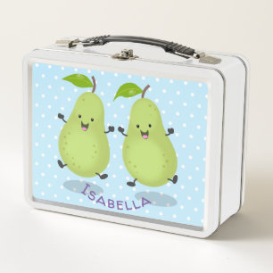 Cute pear pair cartoon illustratie