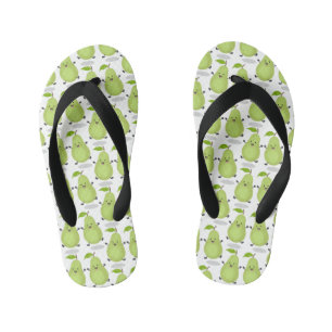 Cute pear pair cartoon illustratie kinder teenslippers
