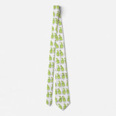 Cute pear pair cartoon illustratie stropdas (Achterkant)