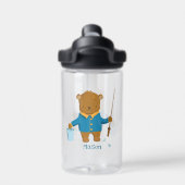 Cute Pêche Ours Brown Bouteille d'eau pour enfant (Salle de sport)