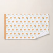 Cute pêches et Feuilles Motif (Serviette à main)