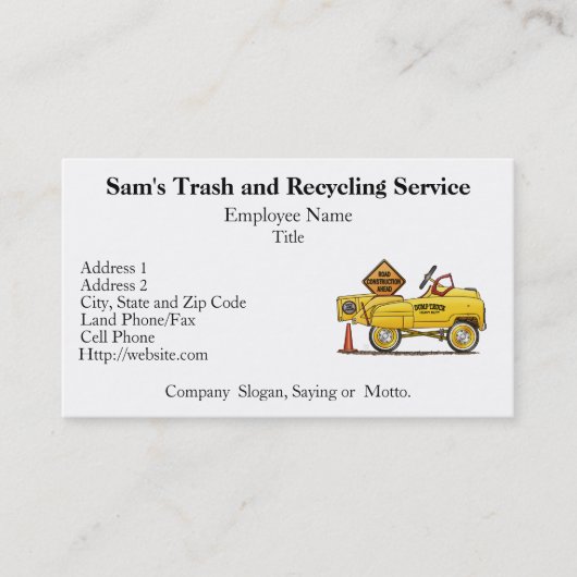 Cute Peddle Truck Peddle Visitekaartje (Voorkant)