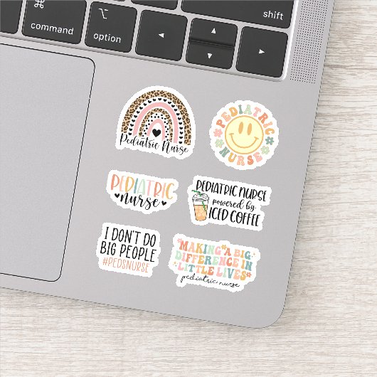 Cute Pediediatric Neurse Sticker Pack, Peds Nursin (Detail)