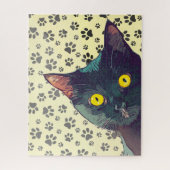 Cute Peeking Cat Design Puzzle Legpuzzel (Verticaal)
