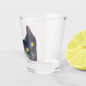 Cute Peeking Chat Purr-y Vida Verre de tir (Droite)