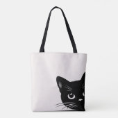 Cute Peking Black Cat Draagtas (Achterkant)