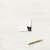 Cute Peking Black Cat Post-it® Notes (Op bureau)