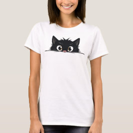 Cute Peking Black Cat T-shirt