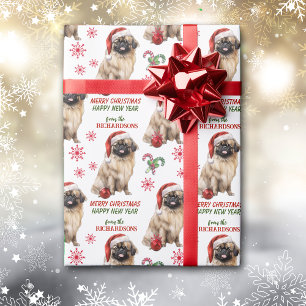 Cute Pekingese Kerstmis Cadeaupapier