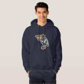 Cute Pelican Blauw Hoodie (Voorkant volledig)