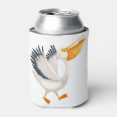 Cute pelican cartoon blikjeskoeler (Blikje Voorkant)