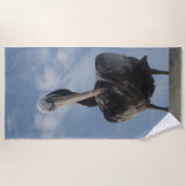 Cute Pelican uit Peru Beach Towel Strandlaken (Voorkant)