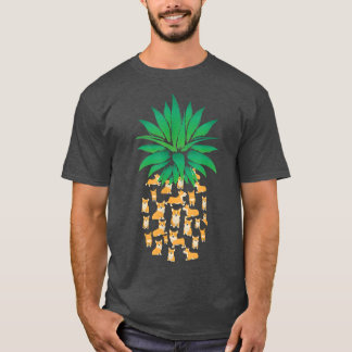 Cute Pembroke Welsh Corgi Dogs Pineapple Men Women T-shirt