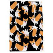 Cute Pembroke Welsh Corgi Pattern Medium Cadeauzakje (Voorkant)