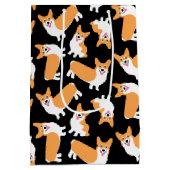 Cute Pembroke Welsh Corgi Pattern Medium Cadeauzakje (Achterkant)