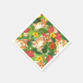 Cute Pembroke Welsh Corgi Pattern Servet (Hoek)