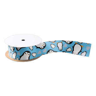 Cute Penguin Baby shower Blue Boy Lint