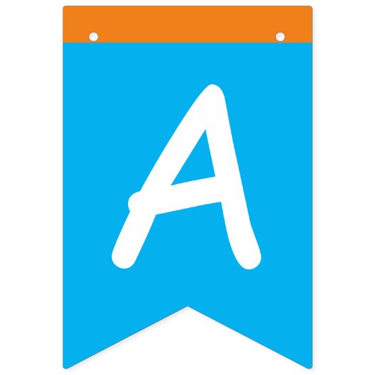 Cute Penguin Birthday Bunting Flags/Banner Vlaggetjes (Tweede vlag)