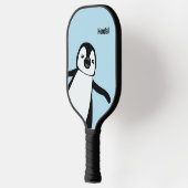 Cute Penguin Blue Personalized for Kids & Adults Pickleball Paddle (Links)