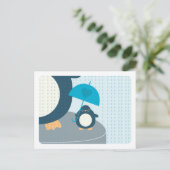 Cute Penguin Boy Paroles de conseil maman carte po (Debout devant)