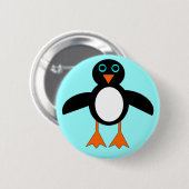 Cute Penguin Button (Voorkant /achterkant)