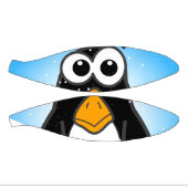 Cute Penguin Cartoon Illustrated Blue Basketbal (Panelen)