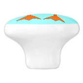 Cute Penguin Ceramic Knob. Keramische Knop (Zijkant)