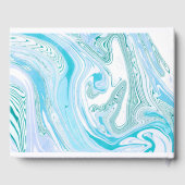 Cute Penguin Couple Livre d'invité (Verso)