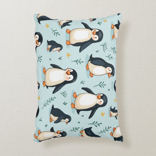 Cute Penguin Coussin 2 (Devant(Vertical))