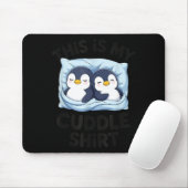 Cute Penguin Cuddle Cozy Sleep Matching Couple  Muismat (Met muis)