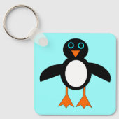 Cute Penguin Custom Sleutelhanger (Voorkant)
